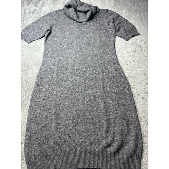 Stile Benetton Wool Gray Turtleneck Dress Size Small - Picture 2 of 8